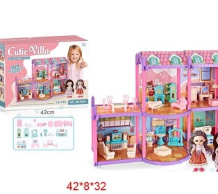 Игровой набор "Уютный домик", с куклой, в коробке