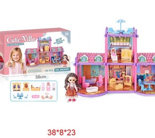 Игровой набор "Уютный домик", с куклой, в коробке