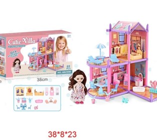 Игровой набор "Уютный домик", с куклой, в коробке