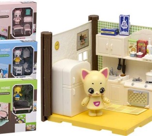 Игровой набор "Домик для куклы", с мебелью, фигуркой