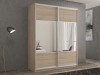 Шкаф-купе 2-х дверный Кааппи 6 Дуб Сонома Светлый 160х45х230 см