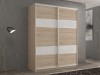 Шкаф-купе 2-х дверный Кааппи 8 Дуб Сонома Светлый 160х60х230 см