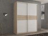 Шкаф-купе 2-х дверный Кааппи 11 Дуб Сонома Светлый 160х60х230 см