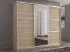 Шкаф-купе 3-х дверный Кааппи 2 Дуб Сонома Светлый 180х60х230 см