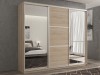 Шкаф-купе 3-х дверный Кааппи 3 Дуб Сонома Светлый 210х45х230 см