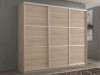 Шкаф-купе 3-х дверный Кааппи 4 Дуб Сонома Светлый 180х45х230 см