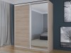 Шкаф-купе 2-х дверный Лаурус 2 Дуб Сонома Светлый 160х58х220 см